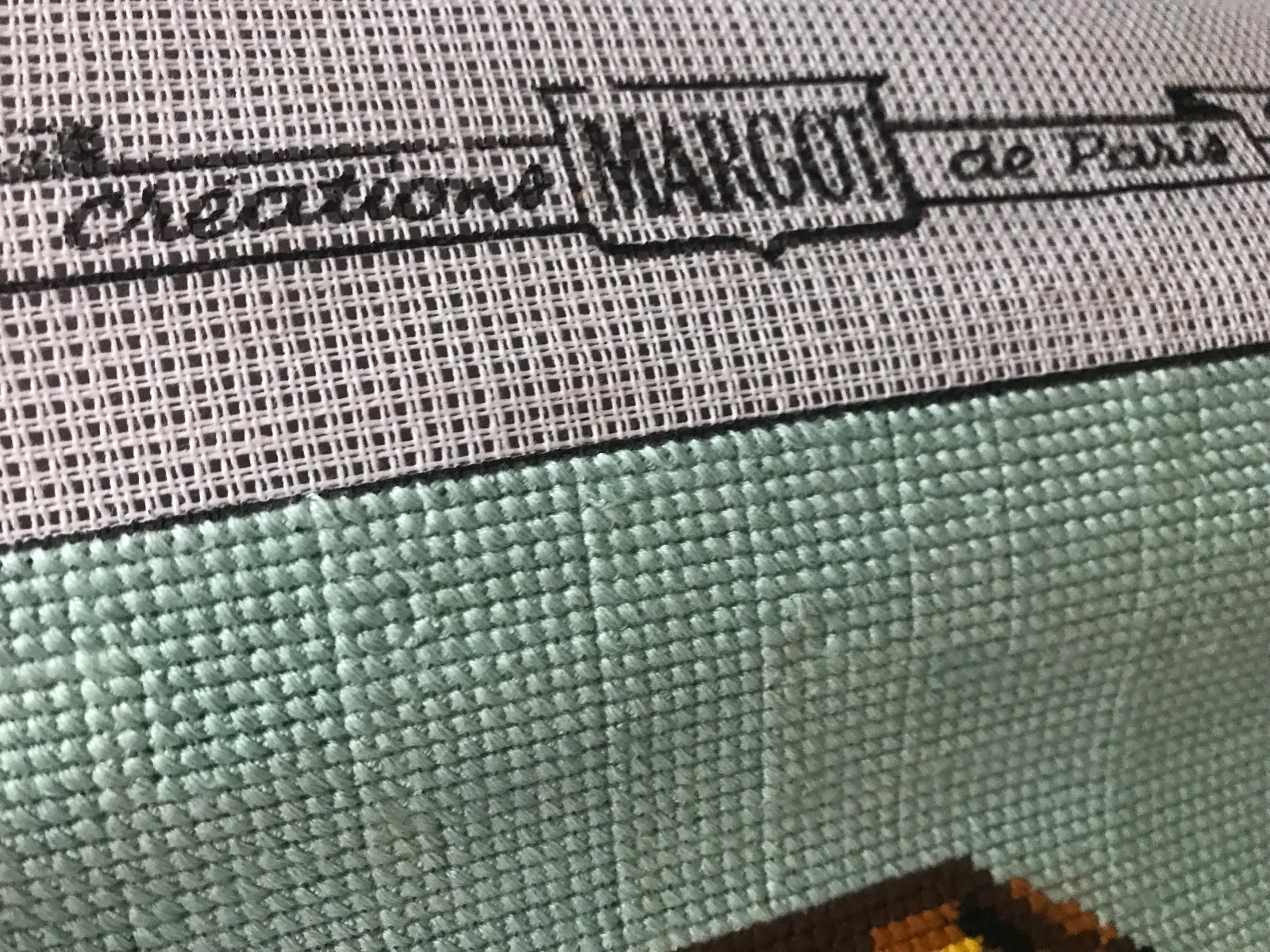 Vintage Creations Margot de Paris Completed Cross Stitch Little Boy Salior and P