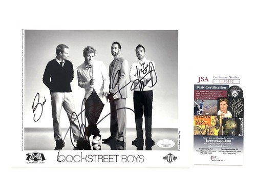 Backstreet Boys Signed Photo Nick Carter AJ McLean Brian