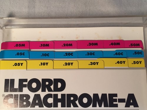 Ilford Multigrade Filter Box Set • 19 Filters 6x6 Inch • Yellows Reds Blues UV