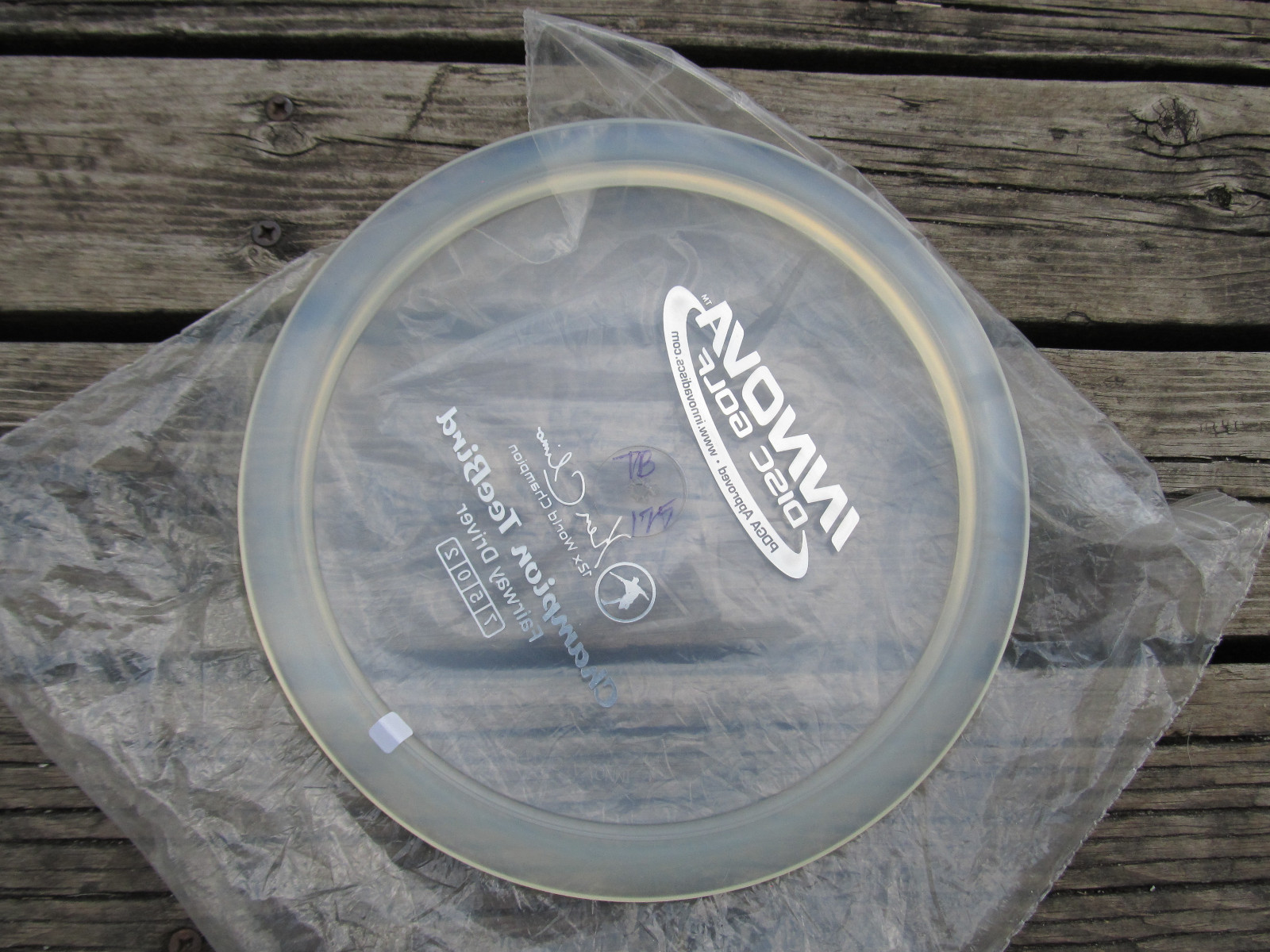 Innova Champion 2014 Clear TeeBird Ken Climo 12x World Disc Golf Fairway Driver
