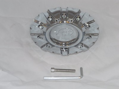 銀杯　48g VCT SANTINO CHROME WHEEL RIM CENTER CAP 197-VCT-CAP LG0601
