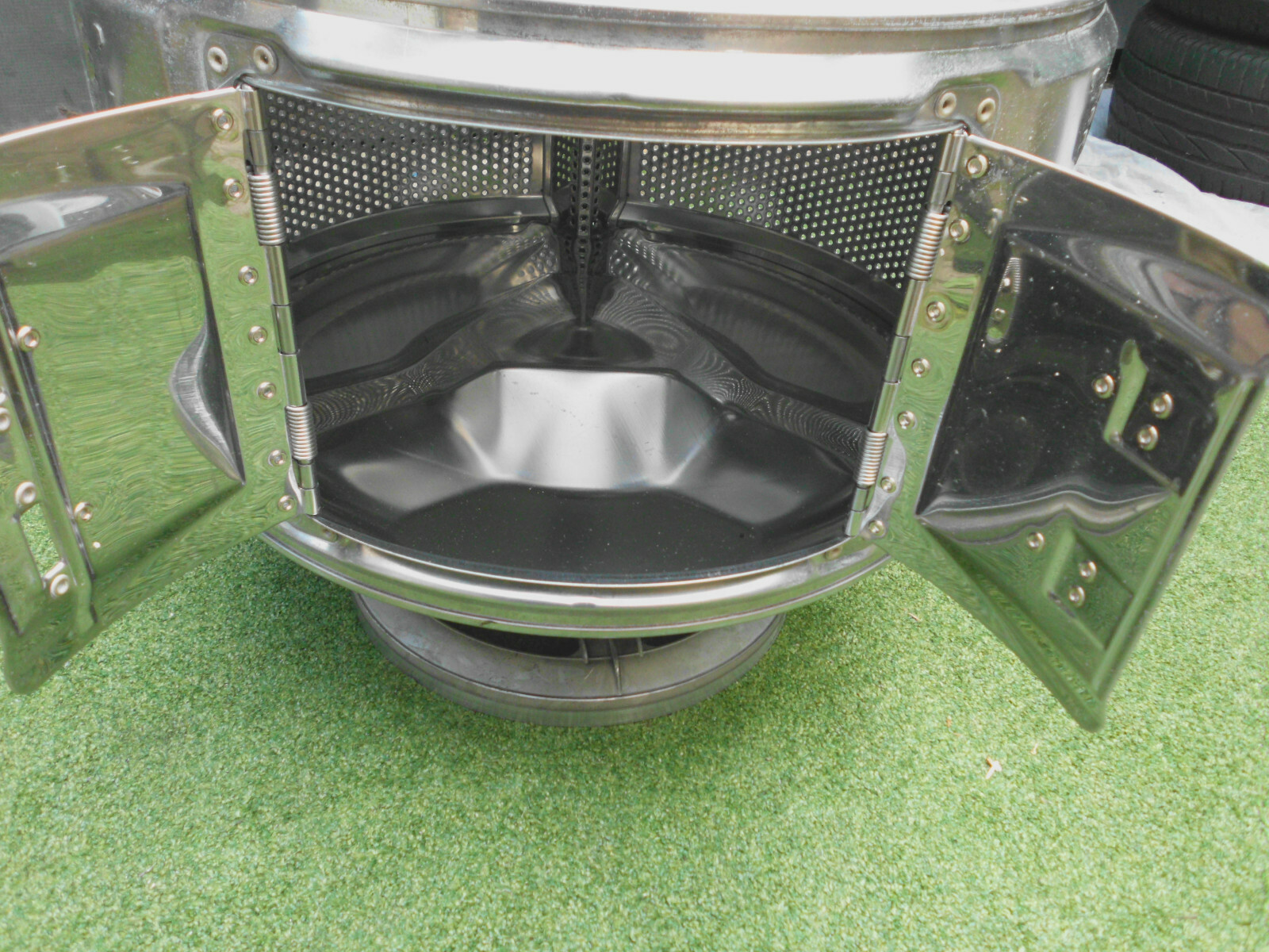 Waschmaschinentrommel Feuerschale Grill Pflanzschale