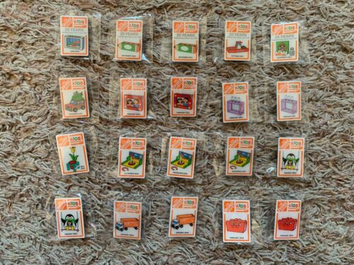 LOT of (20) THE HOME DEPOT Kids Workshops COLLECTIBLE PINS! 2021-2024, BRAND NEW