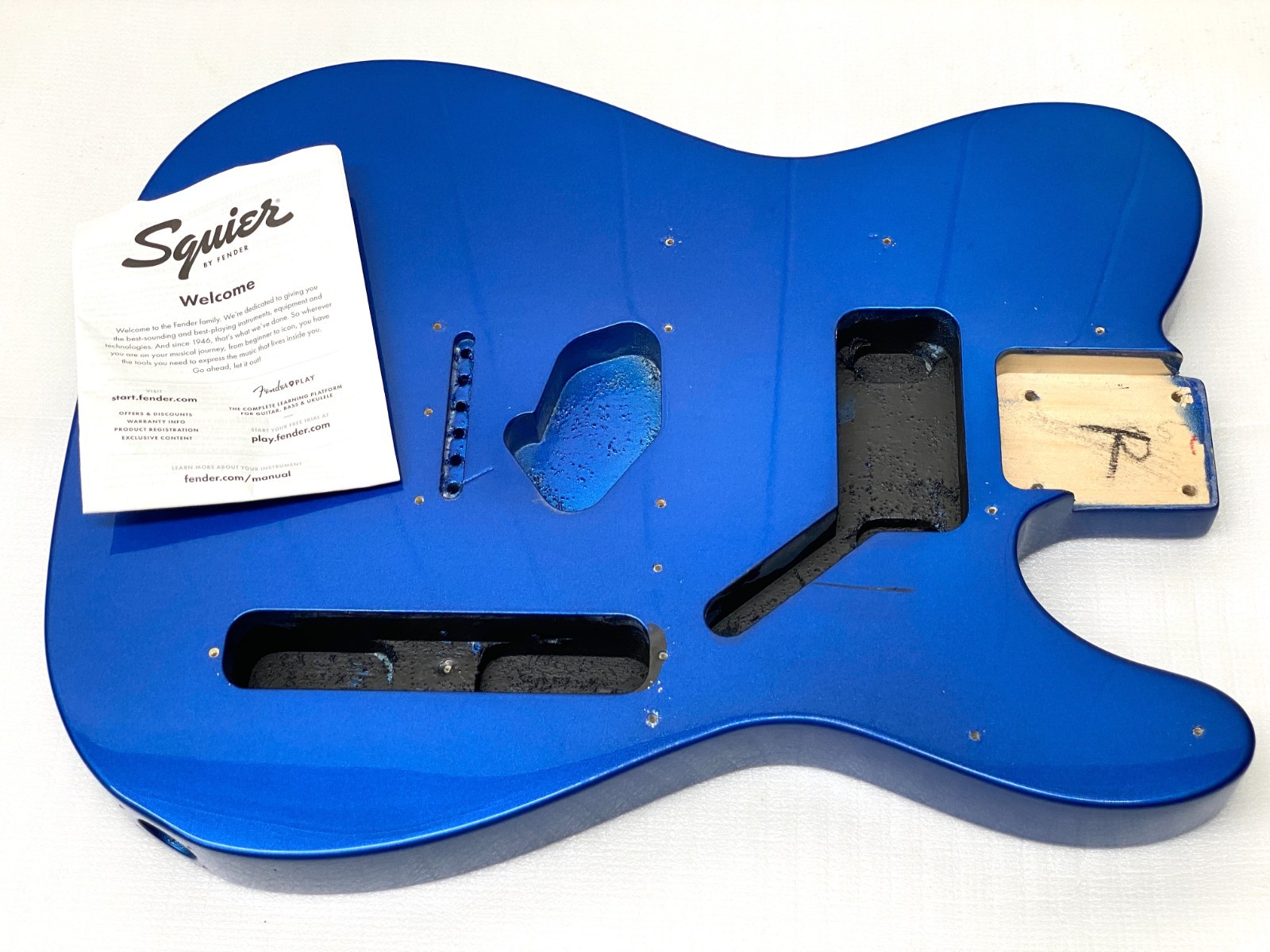 Genuine Fender Squier TELE BODY LAKE PLACID BLUE Electric