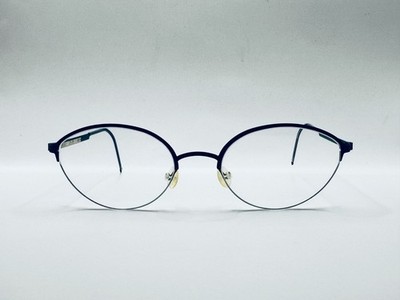 Lindberg Modell 4100 51-19 Blau Oval Brille Gestell