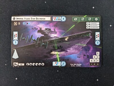 Star Wars Armada Imperial-I Class Star Destroyer Alt Art Promo Card