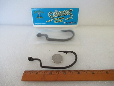2 BIG GIANT XL LARGE HEAVY DUTY SALTWATER OFFSET FISH HOOKS CHOICE