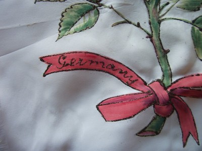 HAND PAINTED ON FABRIC