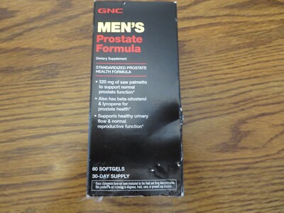 1  GNC Men's Prostate Formula 60 Softgels Saw Palmetto EXP 12/2024 SEALED Box