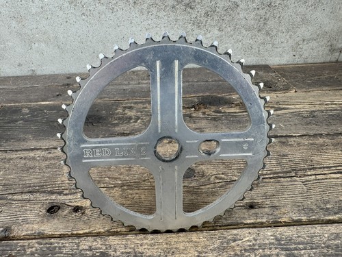 REDLINE アルミ チェーンリング 44T old bmx Redline BMX Chainring Sprocket 5-Bolt 44T Alloy Black Old
