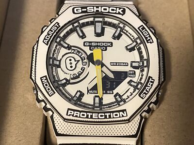 Pre-owned Casio G-shock Ga-2100mng-7ajr White Ga-2100mng-2ajr Blue 2set Watch Manga Jpn