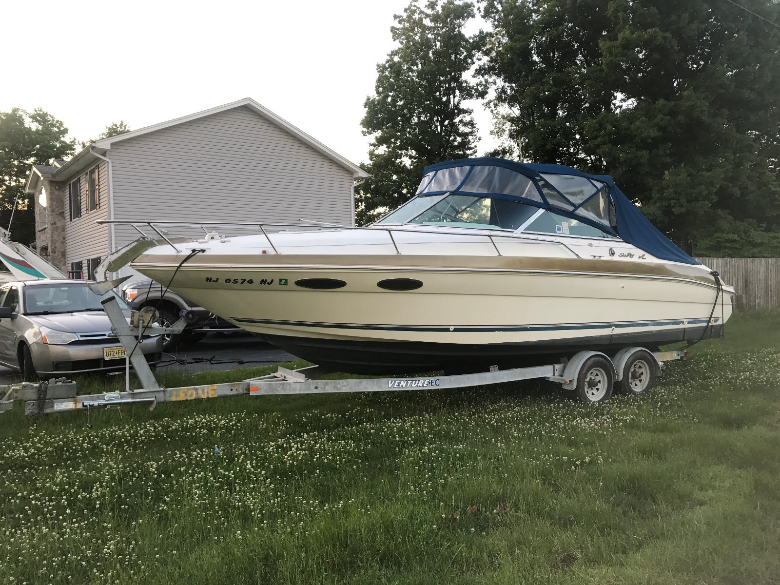 1997 Sea Ray 280 Sun Sport Crusier boat Twin Mercruiser 5.7 on Trailer searay