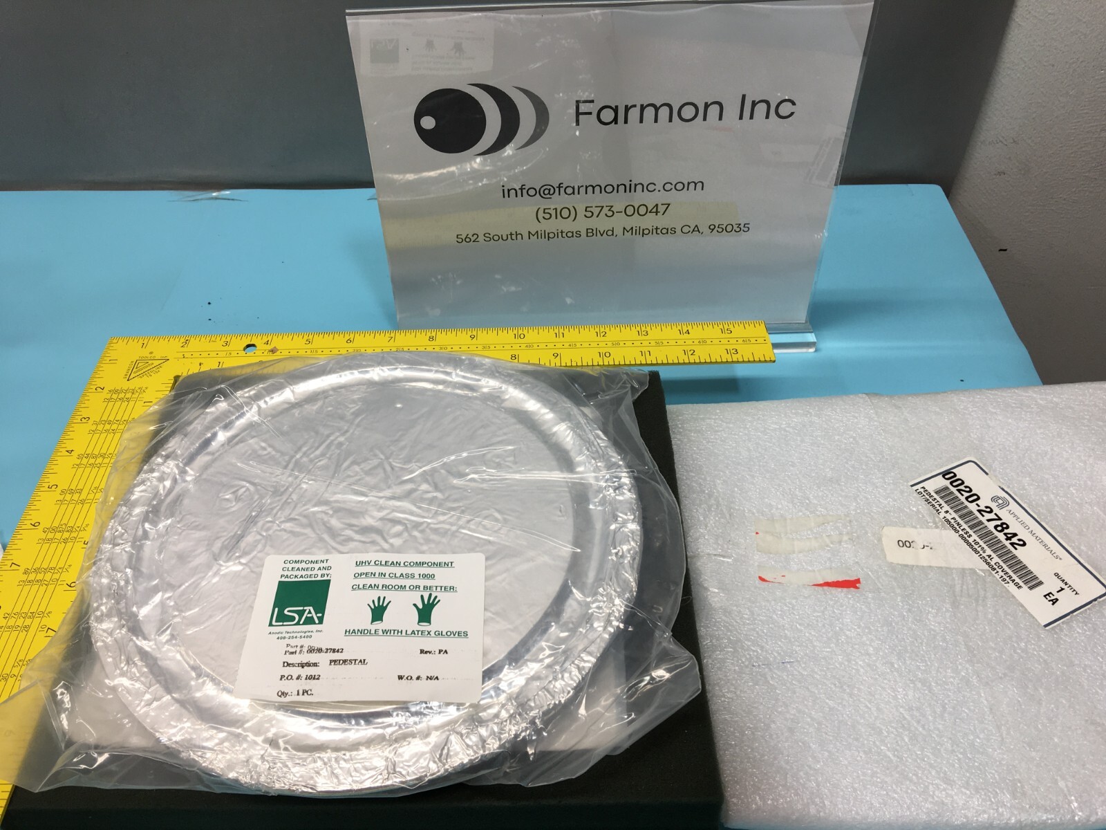 AMAT 0020-27842 PEDESTAL 8" PINLESS 101% AL COVERAGE, 128330