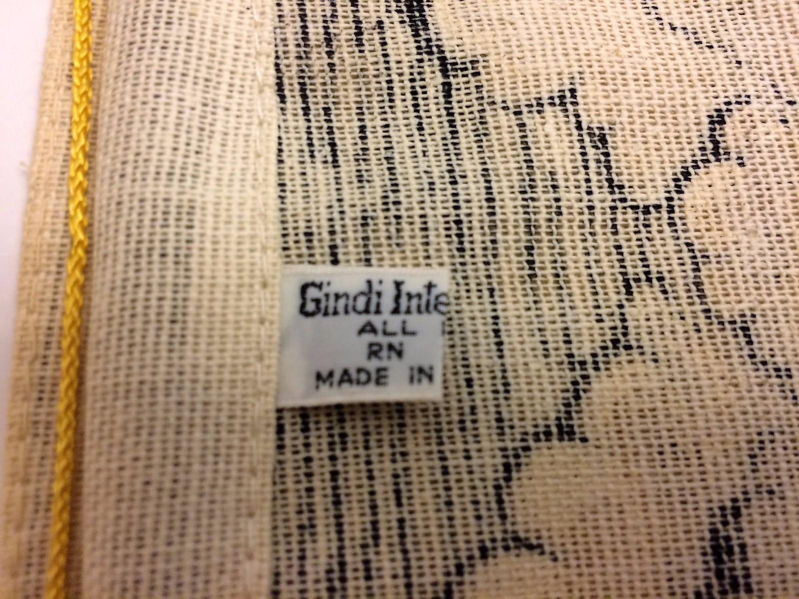 Vintage Calendar Kitchen Towel Gindi International 1979 Very Good Condition