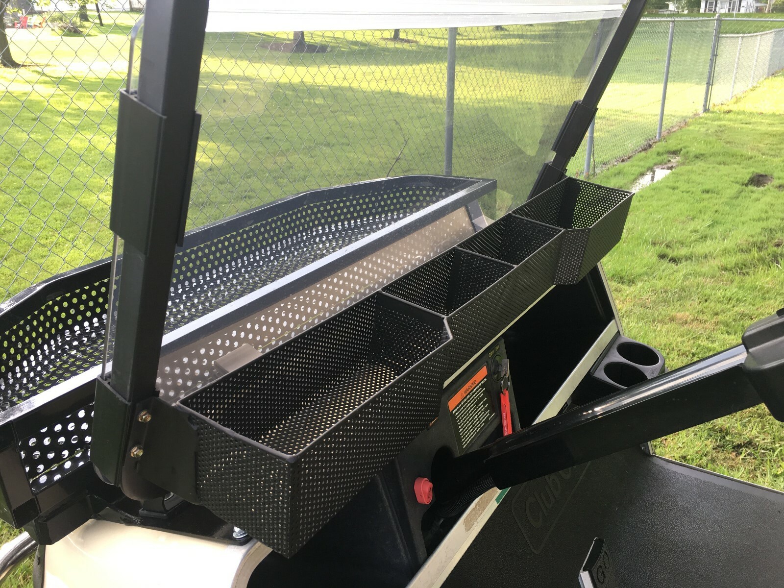 Club Car Ds Golf Cart Front Basket Dash Storage / Tray Organizer New