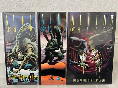 Aliens Hive  #1 2 3 VF/NM Dark Horse Comics 1992 Kelley Jones