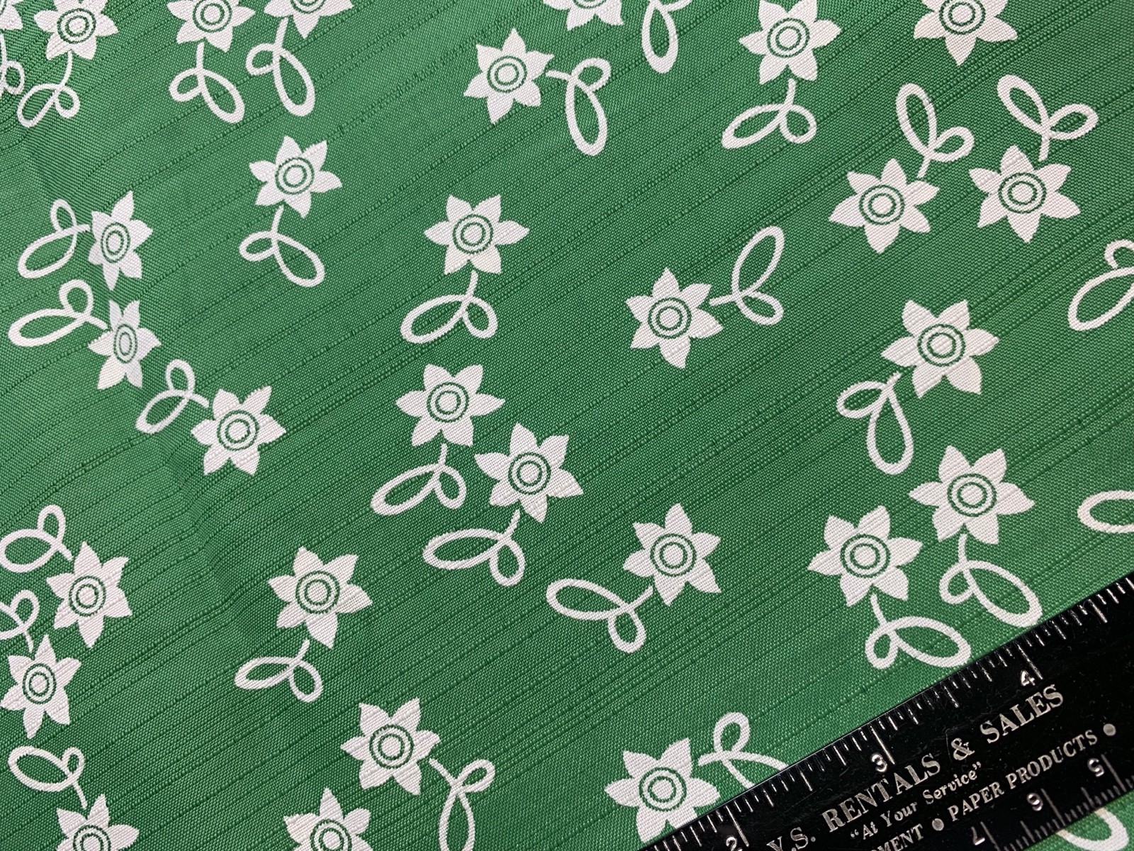 Vintage Rayon Silk Blend Dress Fabric 40s SWEET Lil Floral 39w 1yd