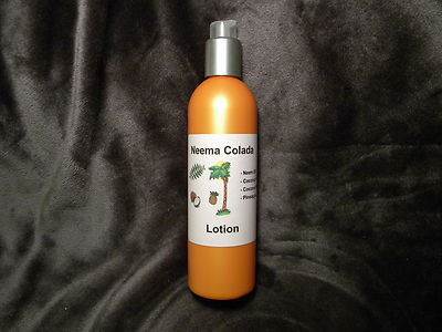 Neema Colada Lotion 16 oz. with Neem Oil for rosacea, acne, demodex, eczema