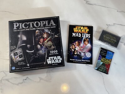 Lot Of Star Wars Trading Cards Mad Libs Pictopia And Soundtrack