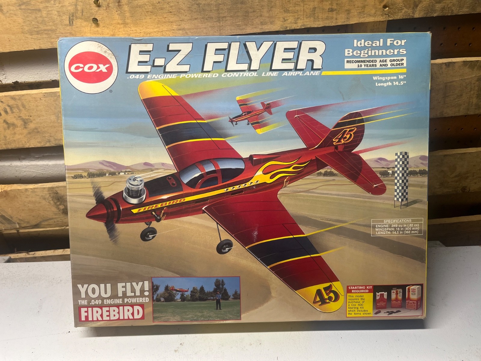 COX　049 ENGINE POWERED C/L AIR PLANE Cox .049 Engine 