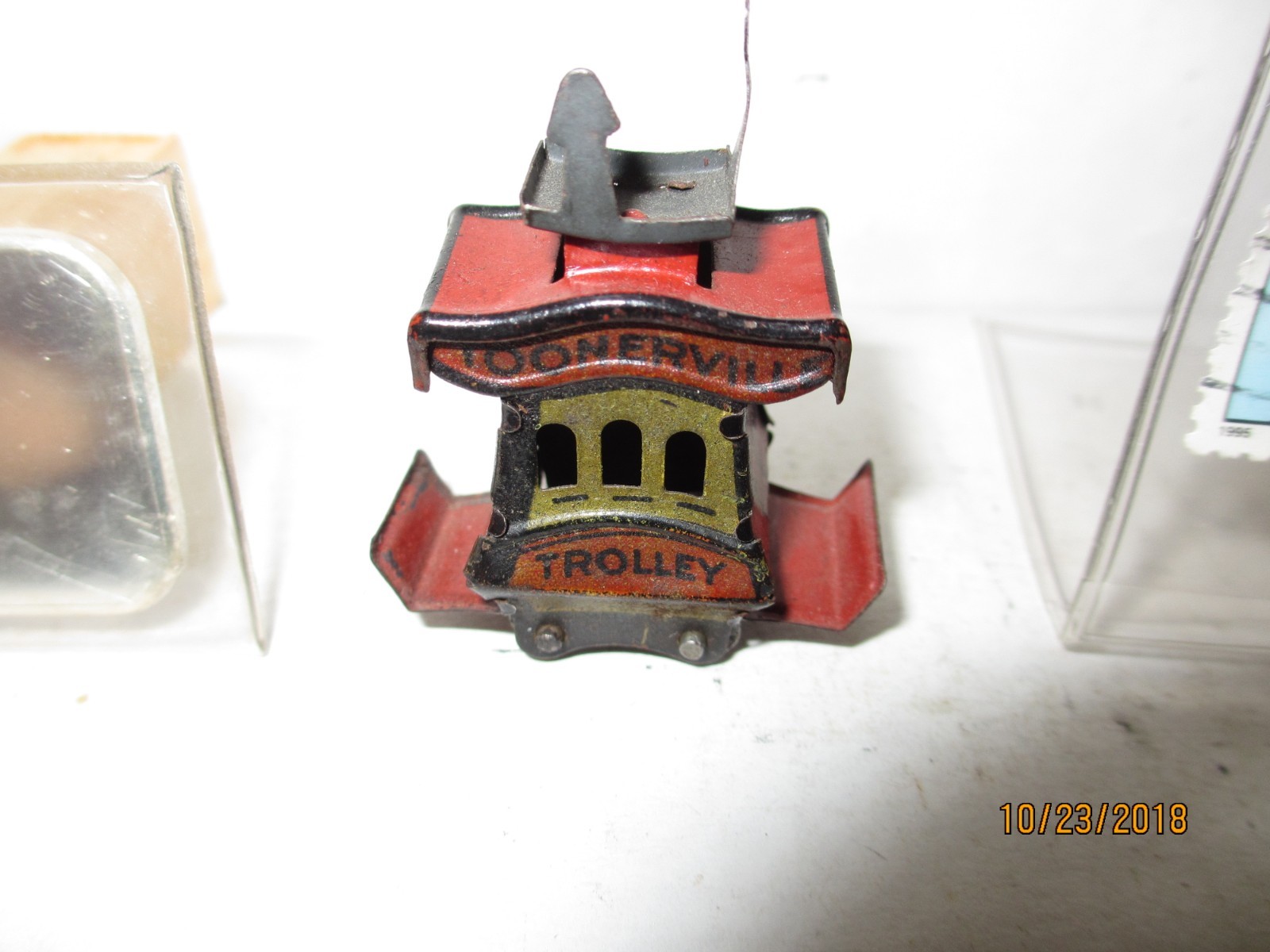 Penny or Cracker Jack Toonerville Trolley + Silver Bar & Stamp