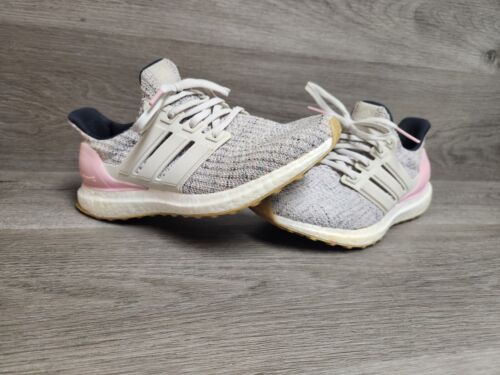 Adidas Ultra Boost J Cream Grey Pink YYJ606004 Running Shoes Adidas Ultra Boost J Cream Grey Pink YYJ606004 Running Shoes