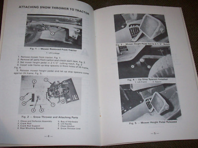 Massey-Ferguson 3620 Snow Thrower Operator's Manual For MF 85 Lawn Tractor