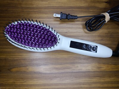 INStyler Straightening Hot Hair Brush Paddle Heat Smoothing Sleek Straight Up