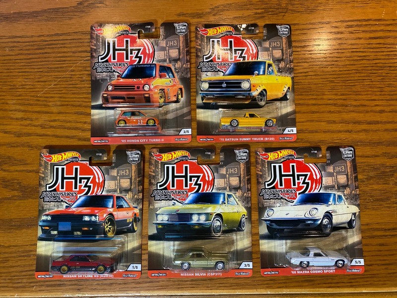 japan historic 3 hot wheels