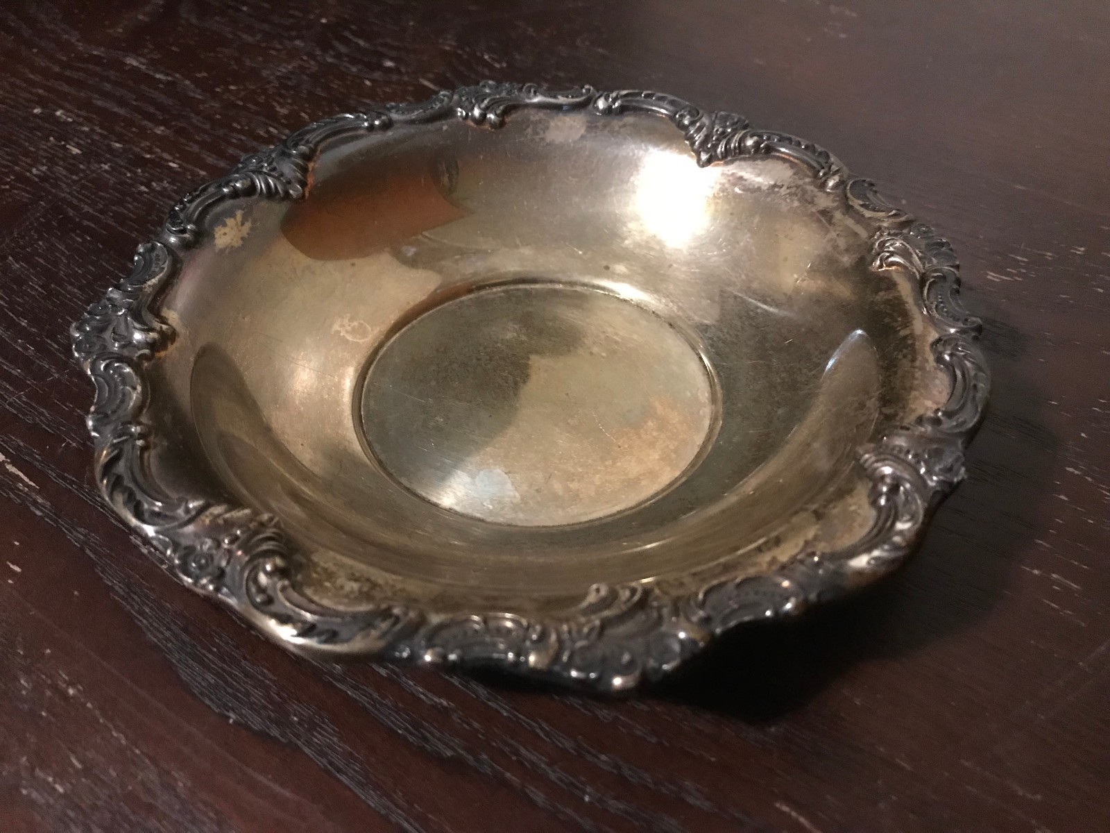 VINTAGE REED & BARTON SILVER PLATED CANDY DISH -- #1100 TARA HALL COLLECTION