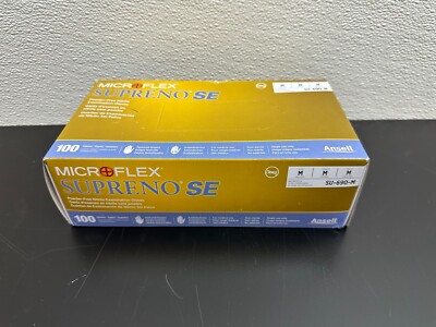 Ansell Microflex Supreno SE SU-690-M Size M Nirtle Powder Free Exam Gloves