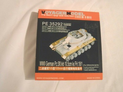 1/35 Voyager Model WWII German Panzer Ivb 10.5cm le FH 18/1 105mm Dragon 6475