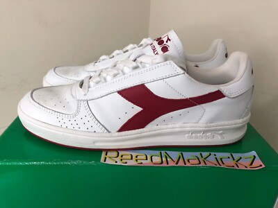 Diadora B.ELITE H SPORT Heritage Red White Mens C5147 MSRP $170 Made In Italy