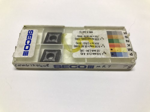 Pack of 2 Seco Secolor 02671322 Carbide Insert CNMG120408 Pack of 2 Seco Secolor 02671322 Carbide Insert CNMG120408