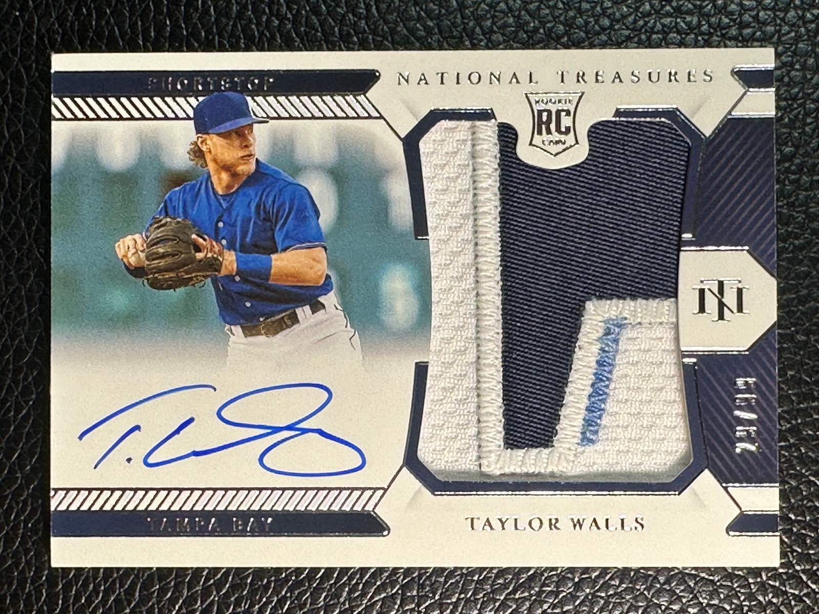2021 National Treasures RPA #246 Taylor Walls 29/99 Auto Patch RC Rookie