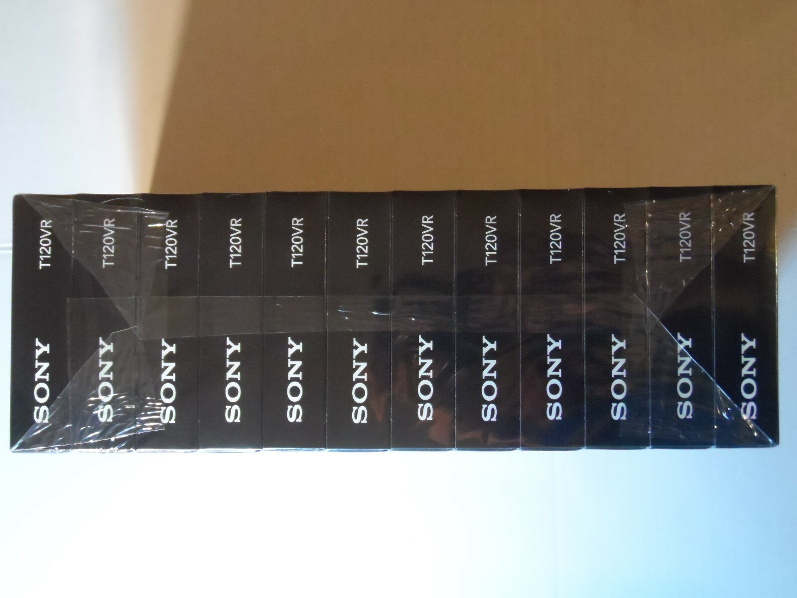 NEW SEALED (12-Pack) Sony T120 T120VR Premium 6 Hour Blank VHS Cassette Tapes