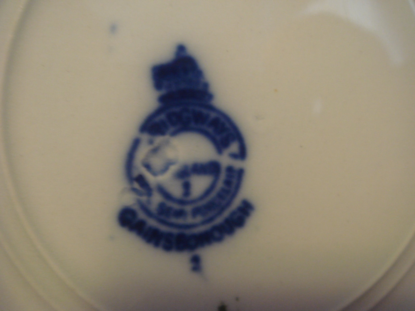 Antique Ridgways Gainsborough Large Blue Bowl