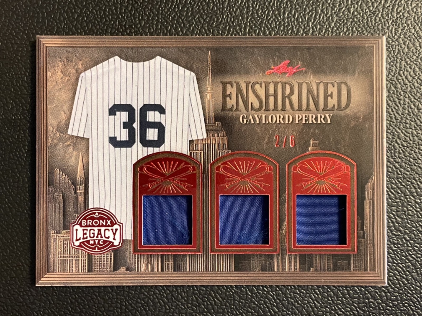 2025 Leaf Enshrined Legacy Ruby Gaylord Perry 2/6 Jersey
