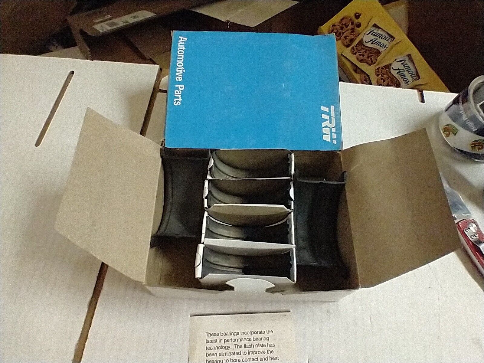 396 427 454 B.B. CHEVY MAIN BEARINGS .10 UNDER TRW 396 427 454 B.B. CHEVY MAIN BEARINGS .10 UNDER TRW