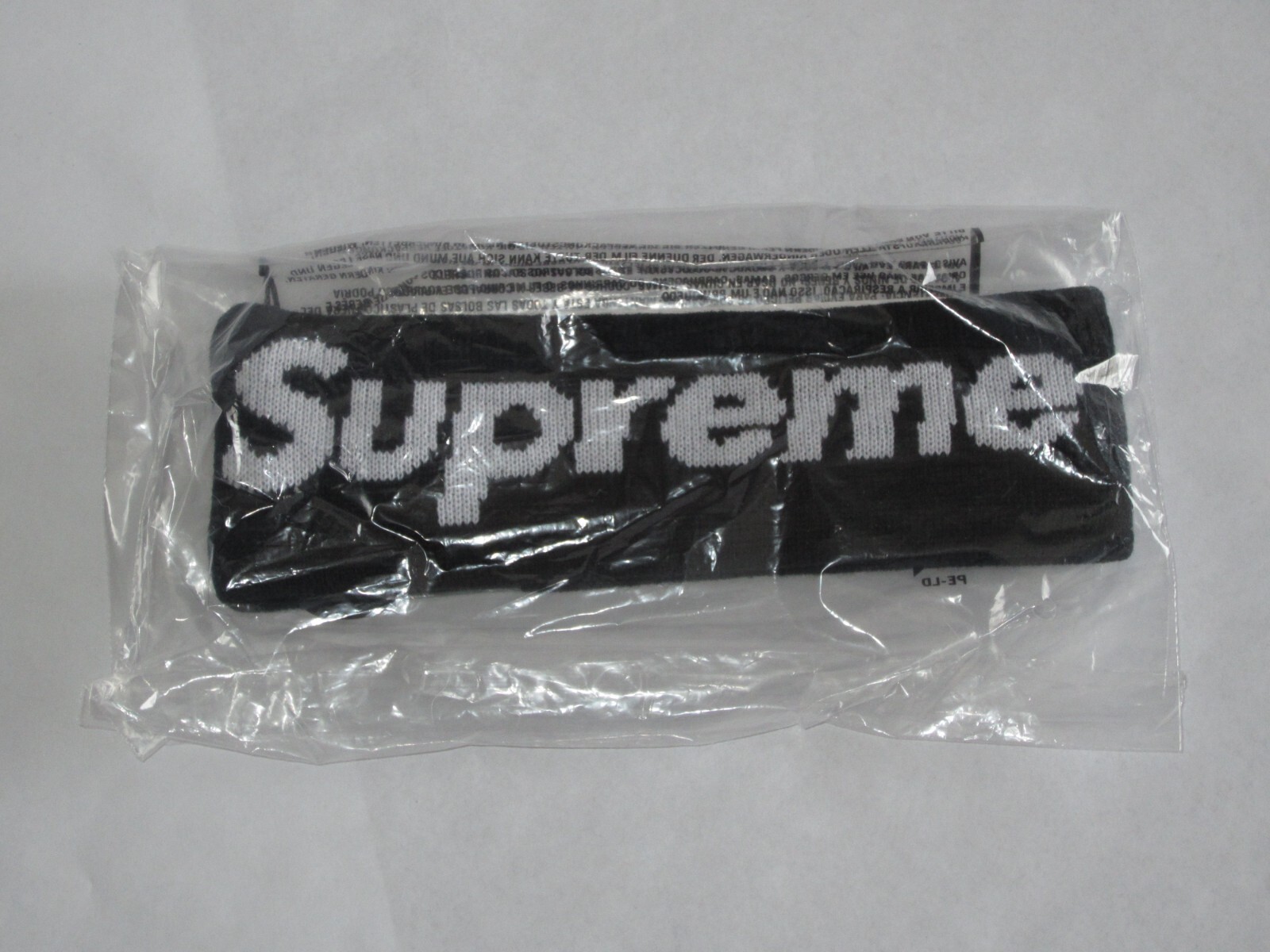 SUPREME x New Era Big Logo Headband Black / White One Size