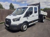 2021 Ford Transit 2.0 EcoBlue 130ps Double Cab Tipper + VAT TWIN REAR WHEELS Tip
