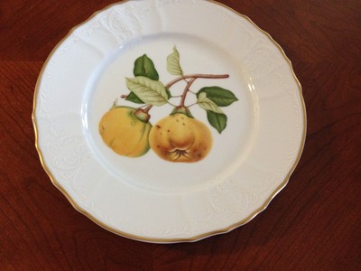 Anna Weatherley John Hooker Fruits Quince Dinner Plate 10.5