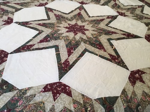 Lot Of 2 Cutter Quilts - Eight Point Star And Six Point Star