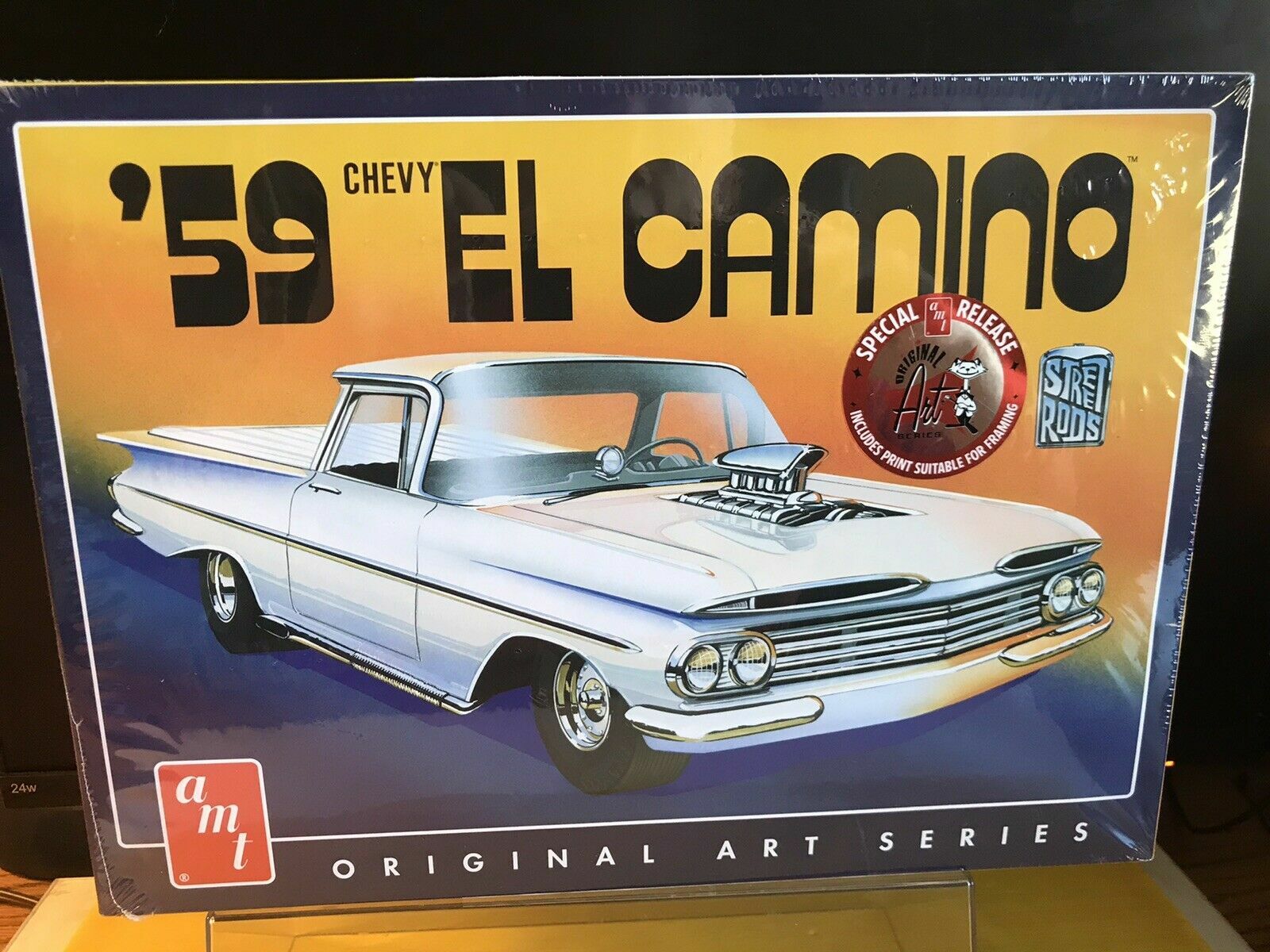 1959 CHEVY EL CAMINO 1/25 AMT MODEL KIT NIB W/SPECIAL ART