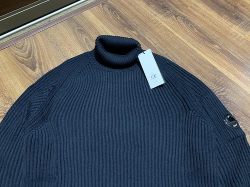 Pre-owned C.p. Company Cp Company Black Turtle Neck Knit Sweater Size 50,52