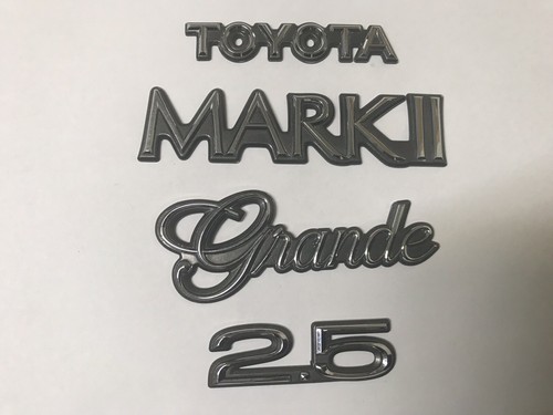 Toyota Mark 2 Mark II Trunk Boot Badges Emblem GX81 JZX90