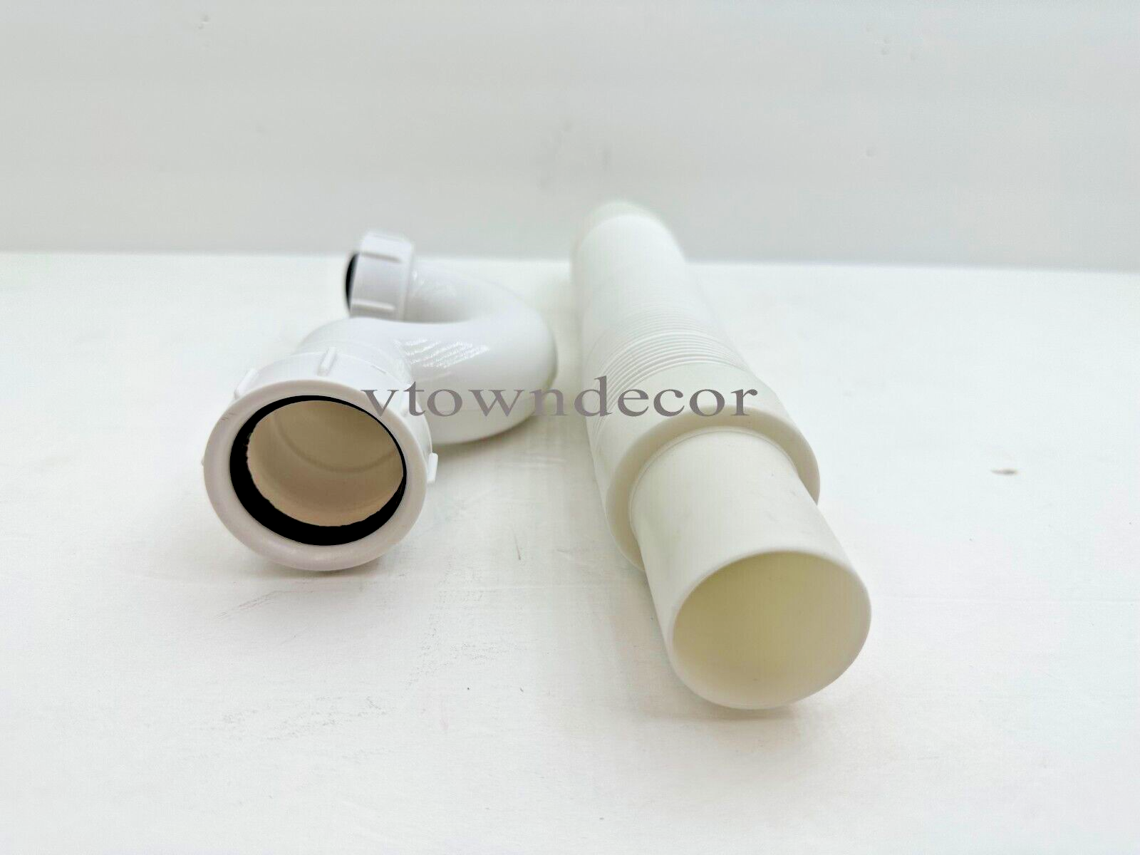 P-Trap for Pedicure Massage Spa Chair PVC 1-3/4" and 1-1/2" Flexible Drain Pipe