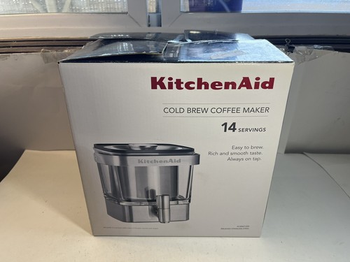 KitchenAid Cold Brew Coffee Maker Stainless Steel KCM4212SX 14 Servings Open Box