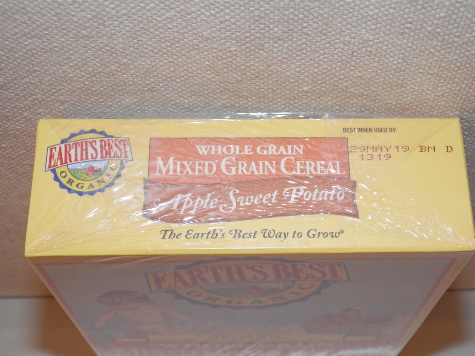 Earth's Best Mixed Grain Apple Sweet Potato Organic Baby Cereal (6) 8oz. boxes