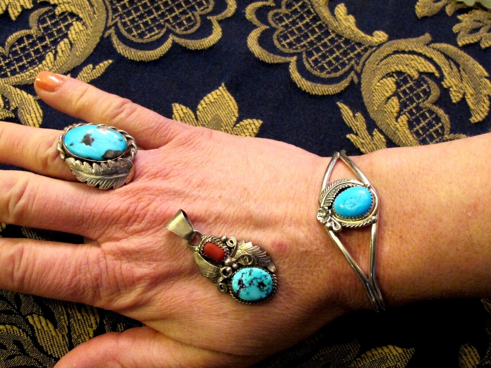 Navajo Indian Jewelry GF刻印　Bracelet Navajo Indian Jewelry GF刻印 Bracelet Navajo Indian Jewelry